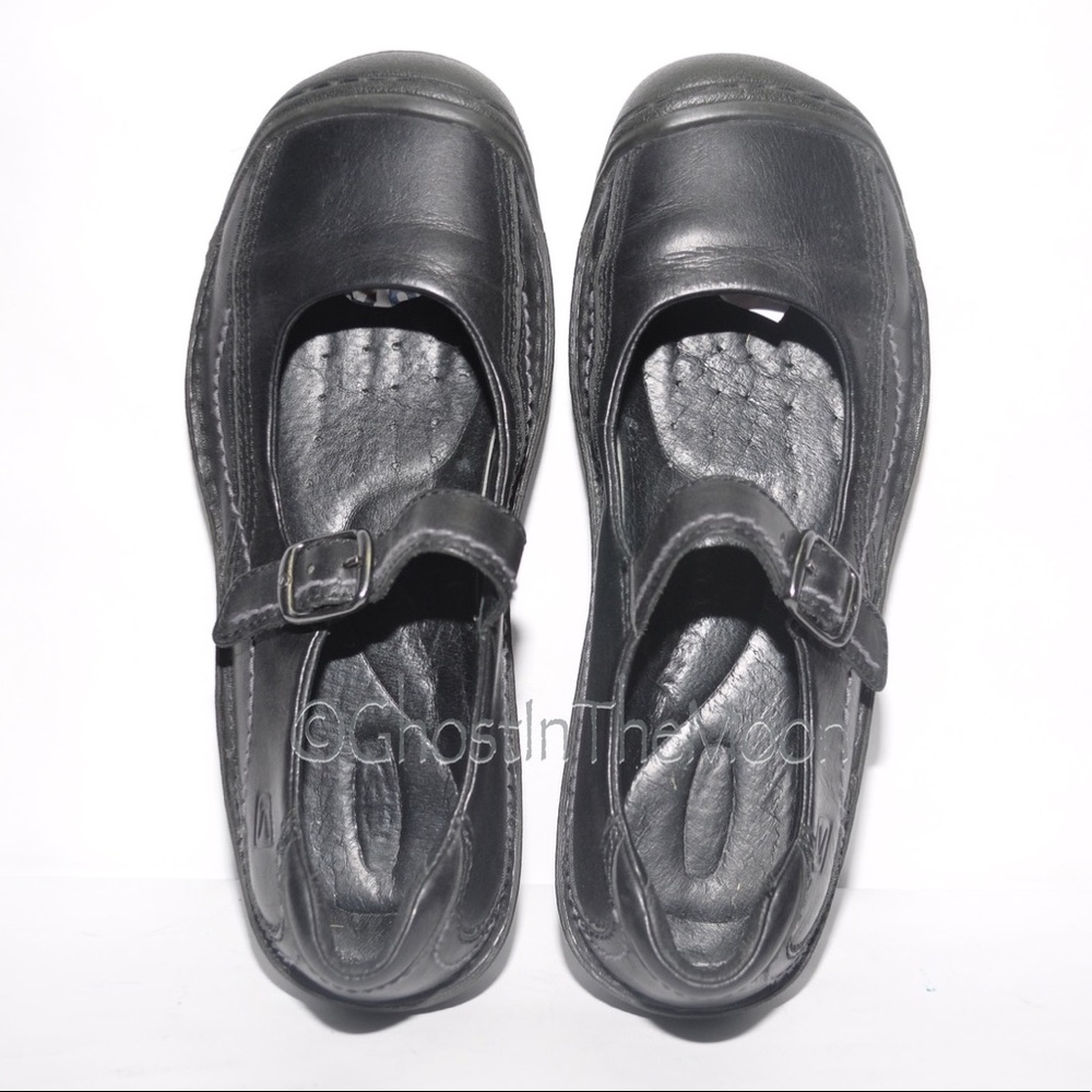 KEEN Mary Jane Walking Comfort Shoe sz 8 Women’s Black Leather